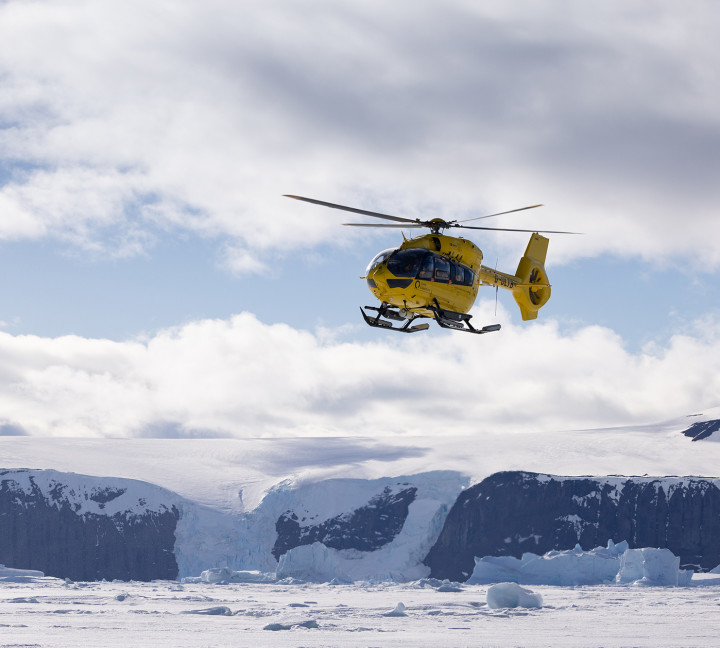 Antarctica by Helicopter: Crossing the Circle and the Peninsula