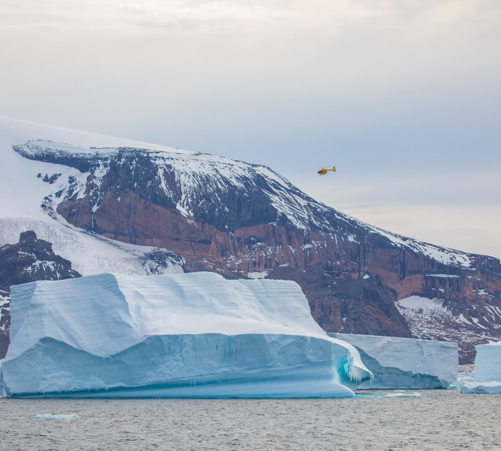 Antarctica by Helicopter: Crossing the Circle and the Peninsula