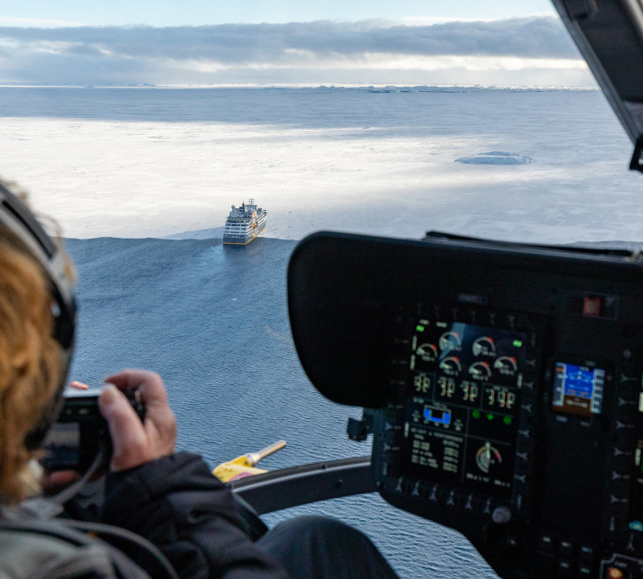 Antarctica by Helicopter: Crossing the Circle and the Peninsula
