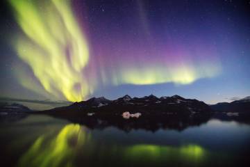 Watching the Northern Lights in East Greenland