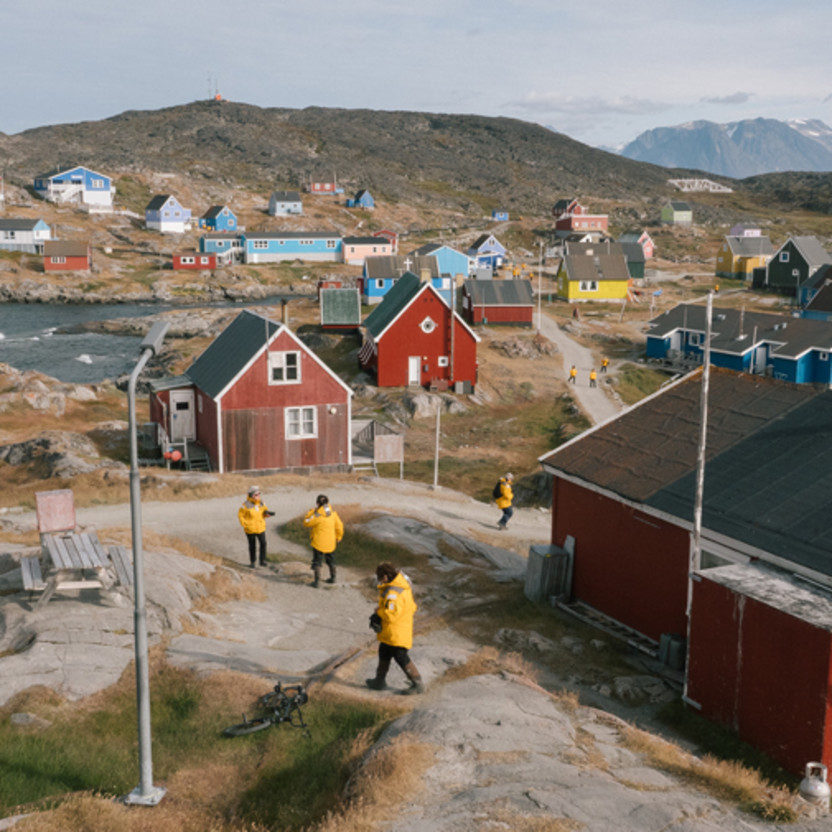 Guests exploring Itilleq, Greenland