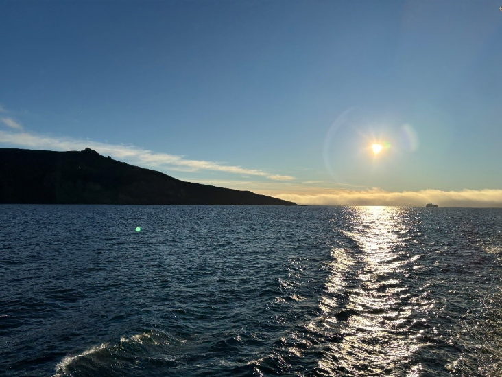 Deception Island in the distance. 