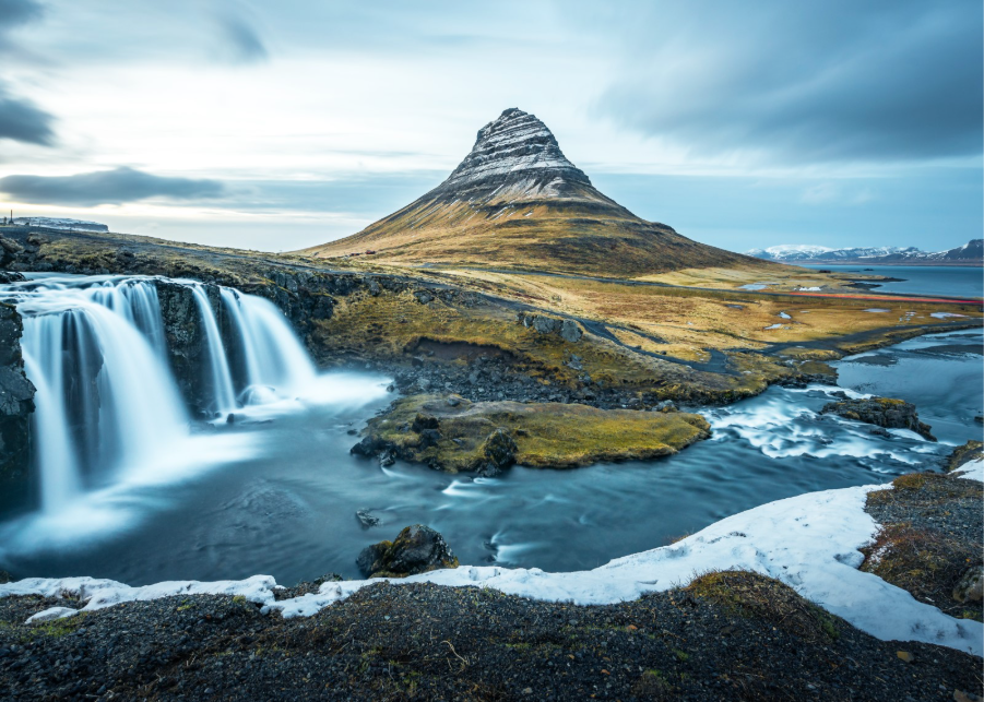 Kirkjufell,Snæfellsnes Peninsula landscape. Photo by Adobe Stock. 